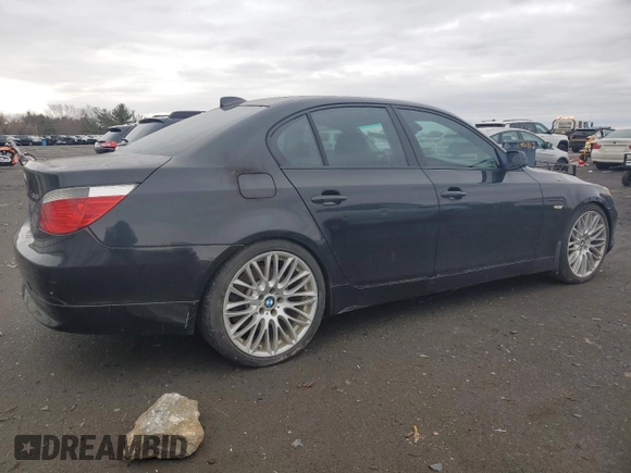 2005 BMW 5 Series 545i with VIN WBANB33515CN67474, listed as a Copart auction lot 47875175 with Not Provided miles and Salvage Title. Bid and sale history available at carsss.com. Image 3.
