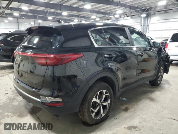 2022 Kia Sportage LX with VIN KNDPMCAC5N7022359, listed as a Copart auction lot 51053515 with Not Provided miles and Salvage Title. Bid and sale history available at carsss.com. Image 3.