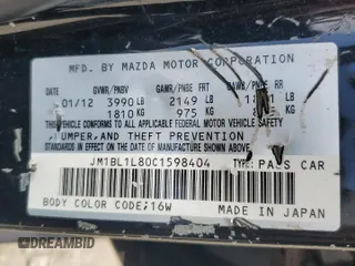 2012 Mazda 3 i Touring с VIN JM1BL1L80C1598404, выставлен на аукционе Copart как лот 65315295 с пробегом 141 863 миль миль и Чистый • Clean title. История ставок и продаж доступна на DreamBid. Изображение 12.