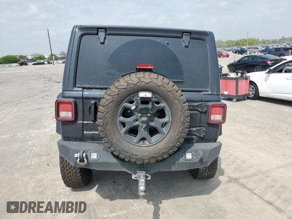 2021 Jeep Wrangler Unlimited Sport S with VIN 1C4HJXDN0MW859686, listed as a Copart auction lot 51352355 with 49,984 mi miles and Salvage Title. Bid and sale history available at carsss.com. Image 6.
