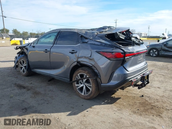 2023 Lexus RX with VIN 2T2BBMCA2PC002598, listed as a IAAI auction lot 41623493 with 17,912 mi miles. Bid and sale history available at carsss.com. Image 3.