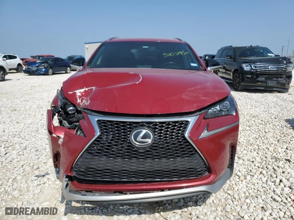2017 Lexus NX with VIN JTJYARBZ8H2069015, listed as a Copart auction lot 51103195 with 136,127 mi miles and Salvage Title. Bid and sale history available at carsss.com. Image 5.