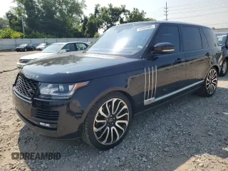 2017 Land Rover Range Rover with VIN SALGS5FE6HA346433, listed as a Copart auction lot 59935885 with 82,931 mi miles and Salvage title. Bid and sale history available at DreamBid. Image 1.
