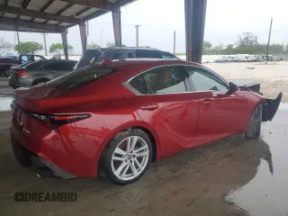 2024 Lexus IS 300 z VIN JTHCA1D20R5129284, wystawiony jako Copart lot #58950015 z przebiegiem 22 309 mil mil oraz Szkoda całkowita • Salvage title. Historia ofert i sprzedaży dostępna na DreamBid. Obrazek 3.