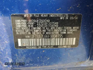 2015 Subaru WRX STI with VIN JF1VA2L66F9804795, listed as a Copart auction lot 71095344 with 141,122 mi miles and Salvage title. Bid and sale history available at DreamBid. Image 14.