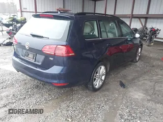 2015 Volkswagen Golf SportWagen TDI S with VIN 3VWCA7AU5FM507791, listed as a IAAI auction lot 41727707 with 150,738 mi miles. Bid and sale history available at carsss.com. Image 4.