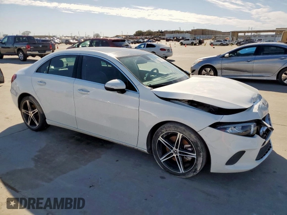 2021 Mercedes-Benz A 220 with VIN W1K3G4EB7MJ318357, listed as a Copart auction lot 47501735 with 54,204 mi miles and Clean Title. Bid and sale history available at DreamBid. Image 4.
