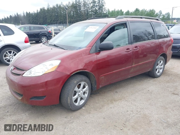2006 Toyota Sienna LE with VIN 5TDBA23C16S059829, listed as a IAAI auction lot 42262500 with 250,765 mi miles and . Bid and sale history available at DreamBid. Image 2.