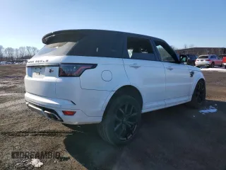 2018 Land Rover Range Rover Sport SVR with VIN SALWZ2SE9JA195721, listed as a Copart auction lot 89152495 with 54,641 mi miles and Salvage Title. Bid and sale history available at carsss.com. Image 3.