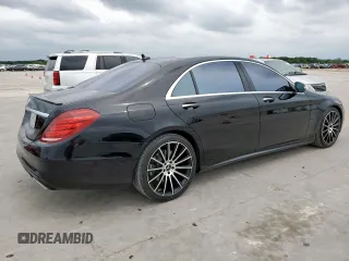 2015 Mercedes-Benz S 550 with VIN WDDUG8CB5FA133287, listed as a Copart auction lot 54829225 with 55,878 mi miles and Salvage Title. Bid and sale history available at carsss.com. Image 3.