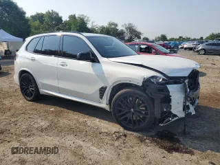 2024 BMW X5 M60i with VIN 5UX33EU04R9U00310, listed as a Copart auction lot 65352824 with 16,088 mi miles and Salvage Title. Bid and sale history available at carsss.com. Image 4.