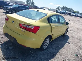 2016 Kia Rio LX with VIN KNADM4A37G6544196, listed as a IAAI auction lot 41998845 with 100,518 mi miles. Bid and sale history available at carsss.com. Image 4.
