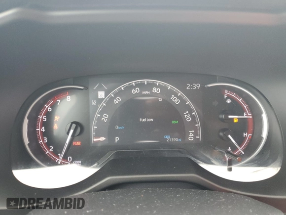 2024 Toyota RAV4 XLE Premium with VIN 2T3C1RFV7RC274727, listed as a Copart auction lot 60647645 with 21,390 mi miles and Salvage title. Bid and sale history available at DreamBid. Image 9.