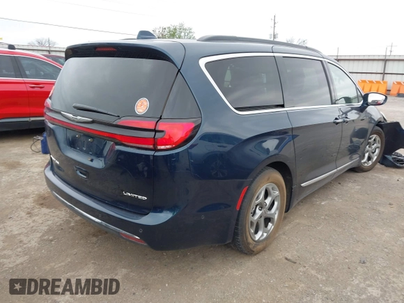 2022 Chrysler Pacifica Limited z VIN 2C4RC1GG4NR139407, wystawiony jako IAAI lot #41934648 z przebiegiem 57 384 mil mil oraz . Historia ofert i sprzedaży dostępna na DreamBid. Obrazek 4.
