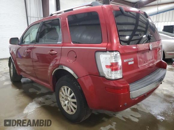2008 Mercury Mariner Premier z VIN 4M2CU97118KJ52951, wystawiony jako Copart lot #61640225 z przebiegiem 186 109 mil mil oraz Szkoda całkowita • Salvage title. Historia ofert i sprzedaży dostępna na DreamBid. Obrazek 2.