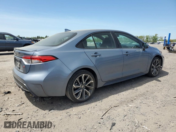 2022 Toyota Corolla SE with VIN 5YFS4MCE4NP110638, listed as a Copart auction lot 53544485 with 22,905 mi miles and Salvage Title. Bid and sale history available at DreamBid. Image 3.