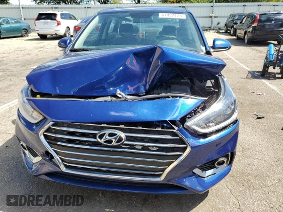 2021 Hyundai Accent SE with VIN 3KPC24A60ME136563, listed as a Copart auction lot 67857473 with 27,759 mi miles. Bid and sale history available at carsss.com. Image 5.