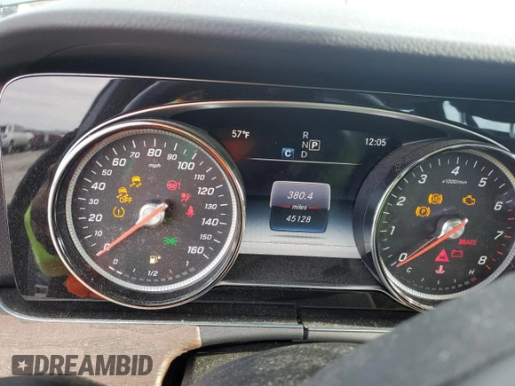 2017 Mercedes-Benz E-Class E 400 Luxury with VIN WDDZH6GB6HA146795, listed as a Copart auction lot 80143783 with 45,128 mi miles. Bid and sale history available at carsss.com. Image 9.