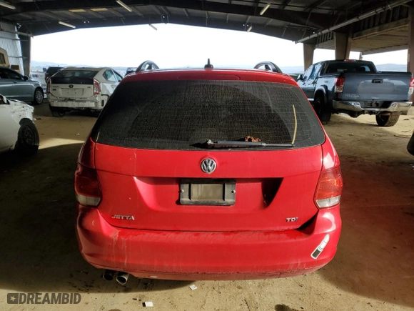 2014 Volkswagen Jetta SportWagen TDI w/Sunroof & Nav with VIN 3VWPL7AJ8EM602247, listed as a Copart auction lot 49419035 with 73992 miles and Salvage Title. Bid and sale history available at carsss.com. Image 6.