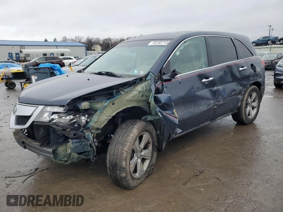 2010 Acura MDX with VIN 2HNYD2H20AH507738, listed as a Copart auction lot 45193715 with 73,130 mi miles and Salvage Title. Bid and sale history available at carsss.com. Image 1.