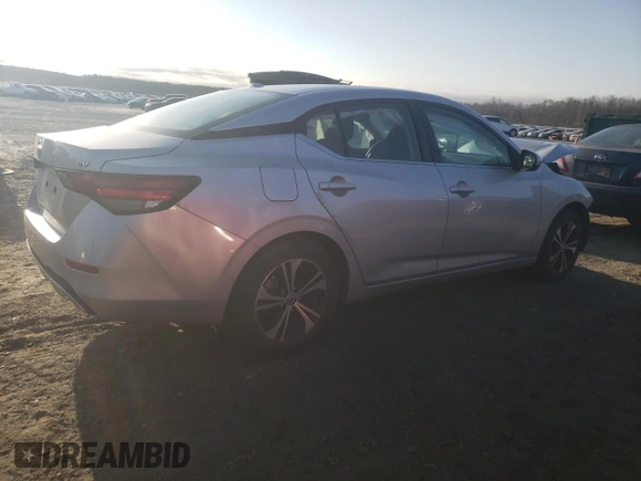 2021 Nissan Sentra SV with VIN 3N1AB8CVXMY223259, listed as a Copart auction lot 44226165 with 69,072 mi miles and Salvage Title. Bid and sale history available at carsss.com. Image 3.
