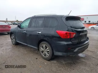 2018 Nissan Pathfinder SV with VIN 5N1DR2MN7JC633034, listed as a IAAI auction lot 41608707 with 118,694 mi miles. Bid and sale history available at carsss.com. Image 3.