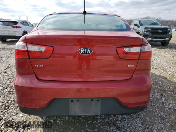 2017 Kia Rio LX with VIN KNADM4A34H6034535, listed as a Copart auction lot 45338195 with 123,459 mi miles and Salvage Title. Bid and sale history available at carsss.com. Image 6.