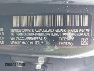 2017 Jeep Renegade Latitude с VIN ZACCJABB9HPF34182, выставлен на аукционе IAAI как лот 41921095 с пробегом 128 673 миль миль и . История ставок и продаж доступна на DreamBid. Изображение 9.