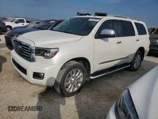 2020 Toyota Sequoia Platinum with VIN 5TDDY5G12LS174921, listed as a Copart auction lot 74451244 with 36,776 mi miles and Salvage Title. Bid and sale history available at carsss.com. Image 1.