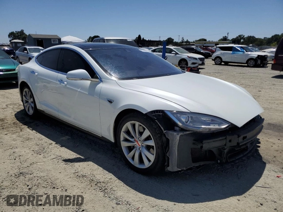 2014 Tesla Model S 60 with VIN 5YJSA1H19EFP58677, listed as a Copart auction lot 61446345 with 150,152 mi miles and Salvage title. Bid and sale history available at DreamBid. Image 4.