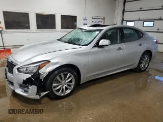 2019 Infiniti Q70 Luxe with VIN JN1BY1AR7KM585324, listed as a Copart auction lot 42987605 with 48,610 mi miles and Salvage Title. Bid and sale history available at DreamBid. Image 1.