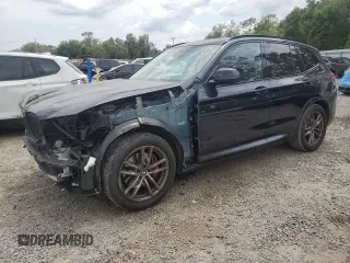 2021 BMW X3 sDrive30i z VIN 5UXTY3C08M9H09944, wystawiony jako Copart lot #55486195 z przebiegiem 40 822 mil mil oraz Szkoda całkowita • Salvage title. Historia ofert i sprzedaży dostępna na DreamBid. Obrazek 1.