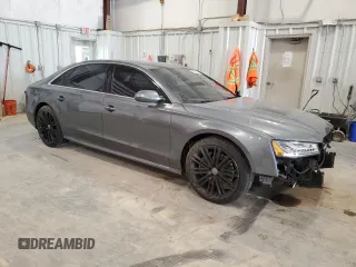 2017 Audi A8 with VIN WAU44AFDXHN009967, listed as a Copart auction lot 60536285 with 103,759 mi miles and Clean title. Bid and sale history available at DreamBid. Image 4.
