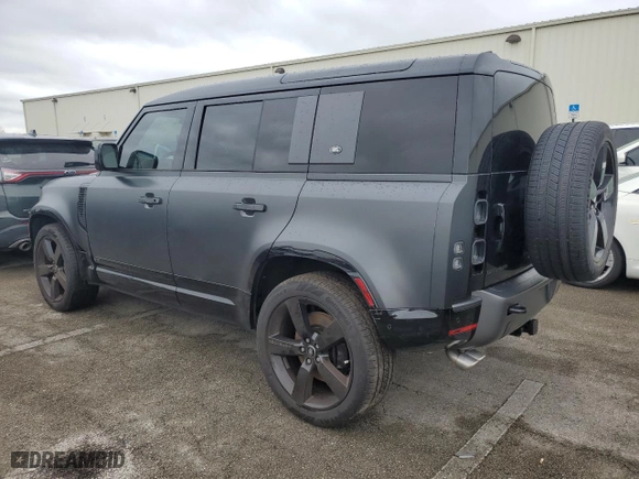 2024 Land Rover Defender Carpathian Edition with VIN SALEWEEE4R2330773, listed as a Copart auction lot 74371784 with 3,377 mi miles and Salvage Title. Bid and sale history available at carsss.com. Image 2.