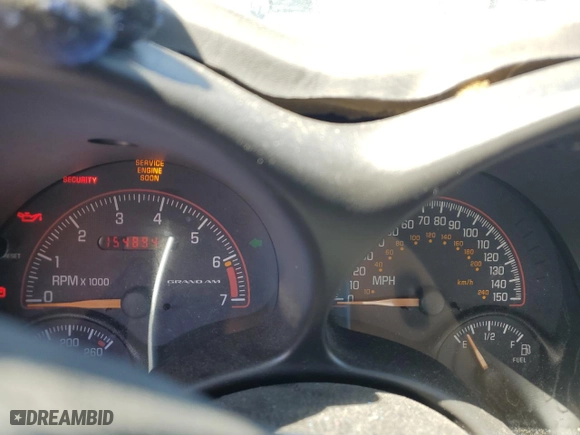 2004 Pontiac Grand Am GT with VIN 1G2NW12E04C164019, listed as a Copart auction lot 49780625 with NaN miles and Salvage Title. Bid and sale history available at carsss.com. Image 9.