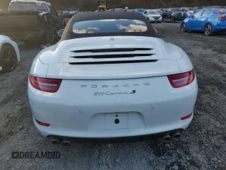 2015 Porsche 911 Carrera S with VIN WP0CB2A91FS155329, listed as a Copart auction lot 80475144 with 0 mi miles and Salvage Title. Bid and sale history available at carsss.com. Image 6.