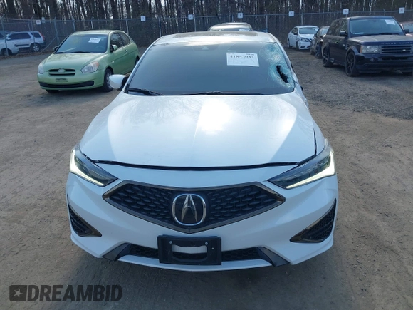 2022 Acura ILX w/Premium/A-Spec Package with VIN 19UDE2F83NA008673, listed as a IAAI auction lot 41853032 with 13,062 mi miles. Bid and sale history available at carsss.com. Image 12.