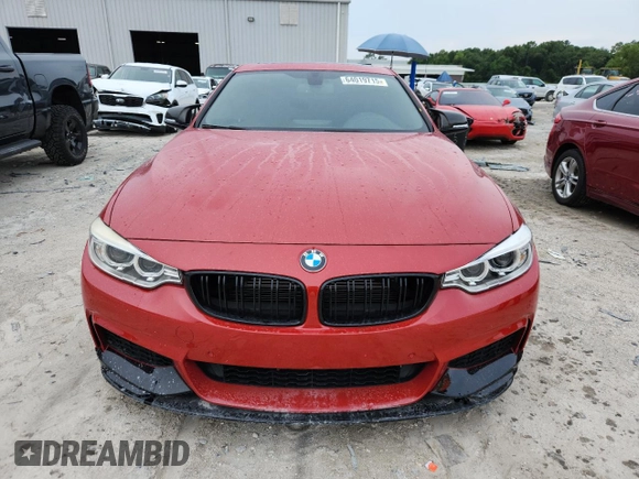 2015 BMW 4 Series 435i with VIN WBA3R1C52FK193827, listed as a Copart auction lot 64019715 with 111,582 mi miles and Salvage title. Bid and sale history available at DreamBid. Image 5.