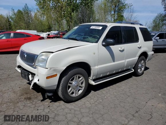 2004 Mercury Mountaineer Convenience с VIN 4M2DU86W34ZJ44525, выставлен на аукционе Copart как лот 53150595 с пробегом 239 830 миль миль и Списание • Salvage title. История ставок и продаж доступна на DreamBid. Изображение 1.