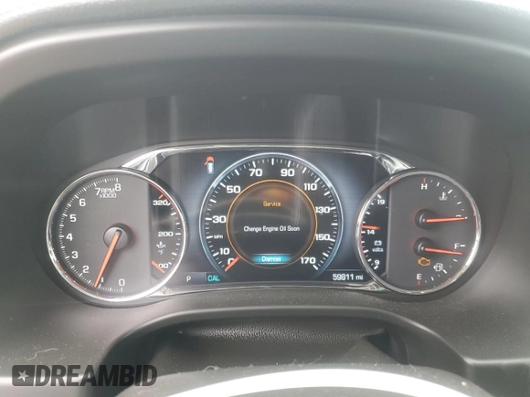 2018 GMC Acadia Denali with VIN 1GKKNXLSXJZ198250, listed as a Copart auction lot 59958345 with 59,811 mi miles and Salvage title. Bid and sale history available at DreamBid. Image 9.