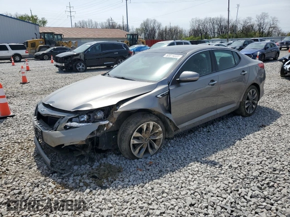 2014 Kia Optima SXL Turbo with VIN 5XXGR4A67EG342002, listed as a Copart auction lot 53374335 with 210,810 mi miles and Salvage title. Bid and sale history available at DreamBid. Image 1.