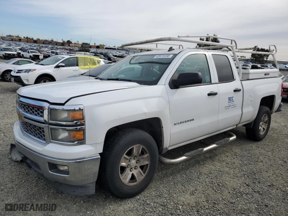 2014 Chevrolet Silverado 1500 LT with VIN 1GCRCREH2EZ353537, listed as a Copart auction lot 43974155 with 177,587 mi miles and Salvage Title. Bid and sale history available at carsss.com. Image 1.