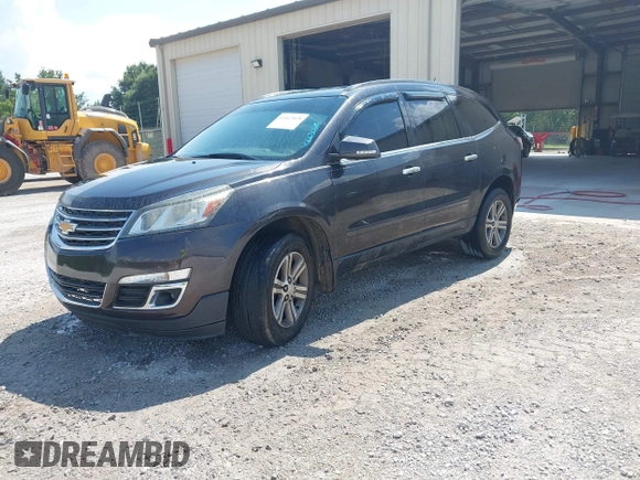 2015 Chevrolet Traverse LT with VIN 1GNKRGKD9FJ386547, listed as a IAAI auction lot 42663028 with 170,563 mi miles and . Bid and sale history available at DreamBid. Image 2.