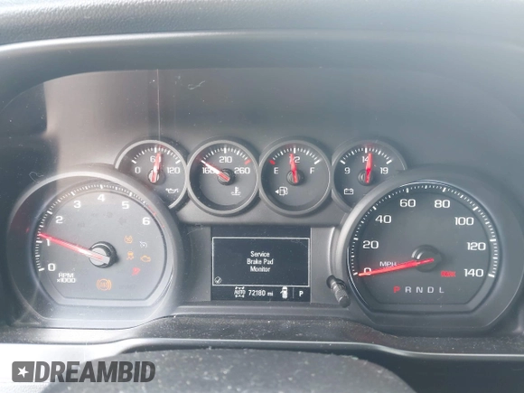 2019 Chevrolet Silverado 1500 Custom with VIN 1GCPYBEH6KZ250648, listed as a IAAI auction lot 41904571 with 72,180 mi miles and . Bid and sale history available at DreamBid. Image 7.