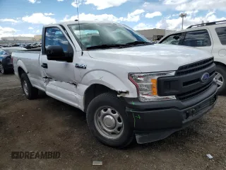 2018 Ford F-150 XL with VIN 1FTMF1C5XJKD81584, listed as a Copart auction lot 48009665 with 96,612 mi miles and Salvage title. Bid and sale history available at DreamBid. Image 4.