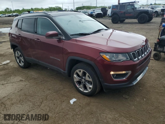 2020 Jeep Compass Limited с VIN 3C4NJDCB0LT233813, выставлен на аукционе Copart как лот 58119515 с пробегом 34 341 миль миль и Списание • Salvage title. История ставок и продаж доступна на DreamBid. Изображение 4.