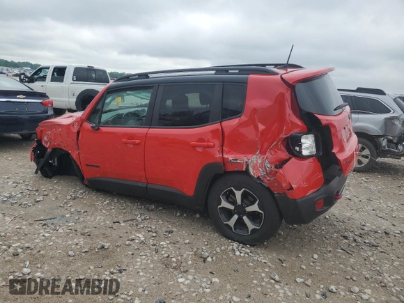 2020 Jeep Renegade Trailhawk с VIN ZACNJBC17LPM03536, выставлен на аукционе Copart как лот 59369535 с пробегом Не указан миль и На запчасти • Non repairable. История ставок и продаж доступна на DreamBid. Изображение 2.