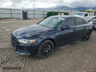 2013 Audi A6 3.0T Premium Plus with VIN WAUGGAFC0DN016027, listed as a Copart auction lot 54734965 with 0 mi miles and Clean Title. Bid and sale history available at carsss.com. Image 1.