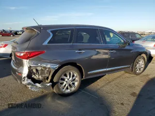 2013 Infiniti JX35 with VIN 5N1AL0MN3DC317773, listed as a Copart auction lot 75810624 with 132,718 mi miles and Salvage Title. Bid and sale history available at carsss.com. Image 3.