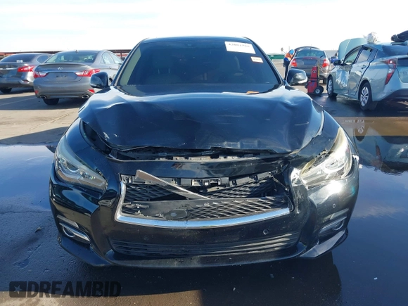 2014 Infiniti Q50 Premium with VIN JN1BV7AP0EM687787, listed as a IAAI auction lot 42084288 with 109,499 mi miles and . Bid and sale history available at carsss.com. Image 12.